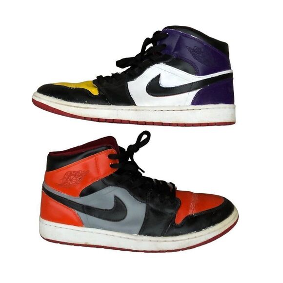 CUSTOM Nike Air Jordan 1 Retro 'Multicolor' Size 12 - Picture 1 of 14